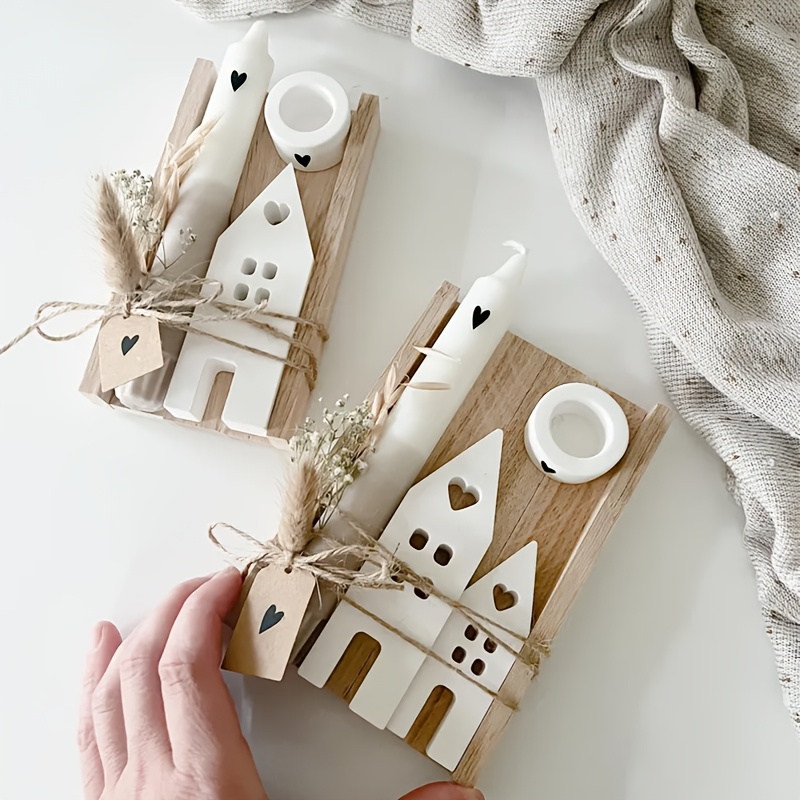 Candle Molds - แม่พิมพ์เรซิ่นซิลิโคน DNEJIU 3 ชิ้น สำหรับงาน DIY