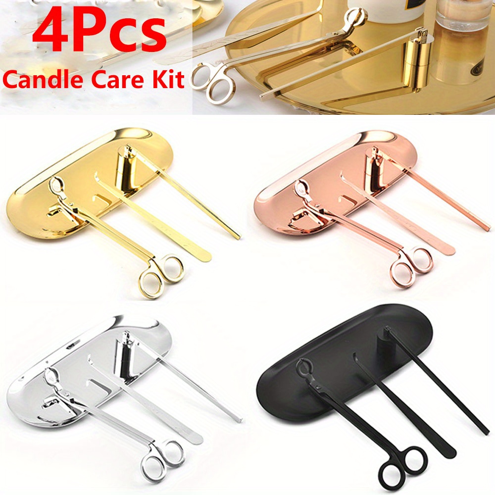 4 ชิ้น/เซ็ตหรูหราเทียนชุดดูแลส - Candle Wick บทวิจารณ์และราคา