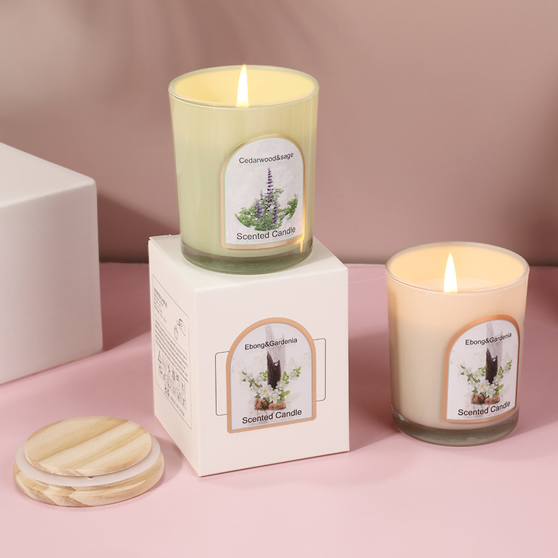 เทียนหอมแก้วสีพร้อมฝาไม้ ขายส่ - Candle Fragrance บทวิจารณ์และราคา
