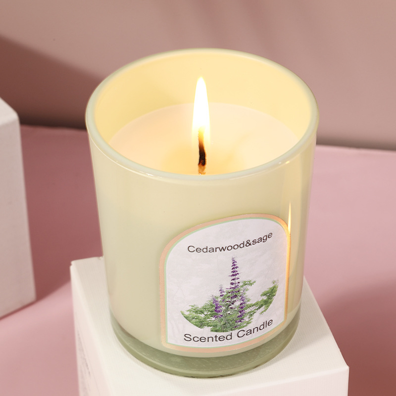 เทียนหอมแก้วสีพร้อมฝาไม้ ขายส่ - Candle Fragrance บทวิจารณ์และราคา