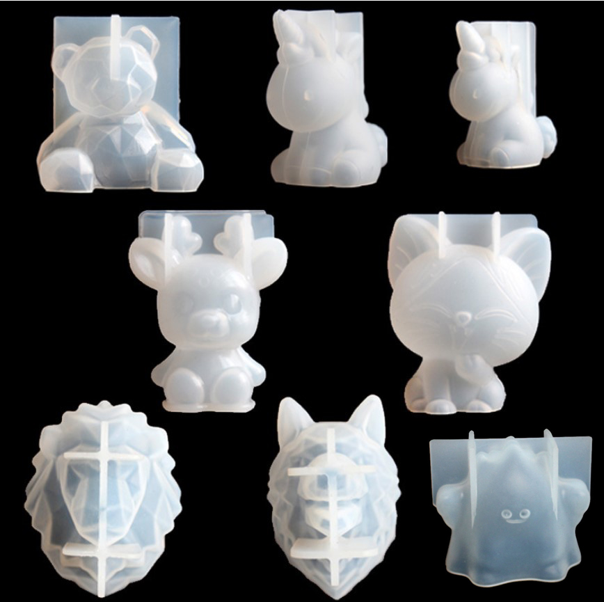 โปร่งใสยูนิคอร์นซิลิโคนอีพ็อกซ - Candle Molds บทวิจารณ์และราคา