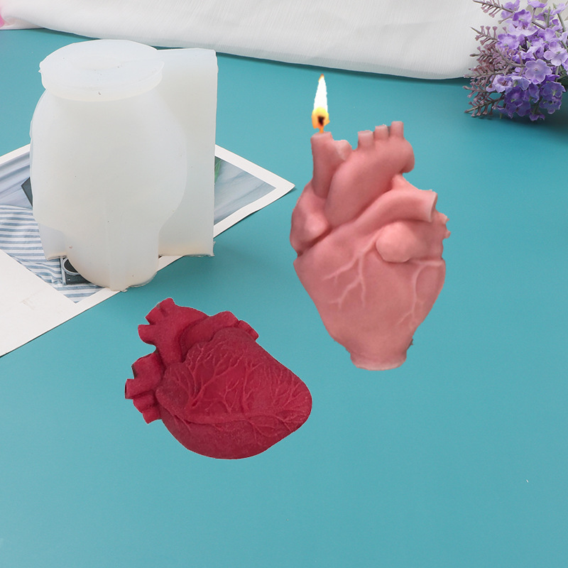 แม่พิมพ์เทียนซิลิโคนรูปหัวใจ D - Candle Making Kit บทวิจารณ์และราคา