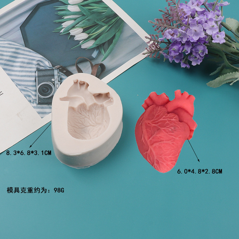 แม่พิมพ์เทียนซิลิโคนรูปหัวใจ D - Candle Making Kit บทวิจารณ์และราคา