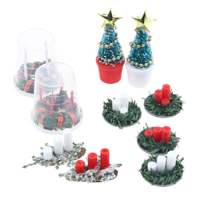 ! 1:12 ชุดอุปกรณ์ตกแต่งฉากคริส - Silk Candle บทวิจารณ์และราคา