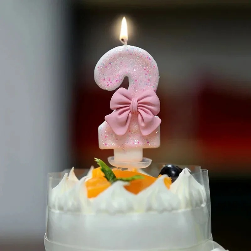 เทียนวันเกิดรูปผีเสื้อสีชมพูปร - Paraffin Wax บทวิจารณ์และราคา