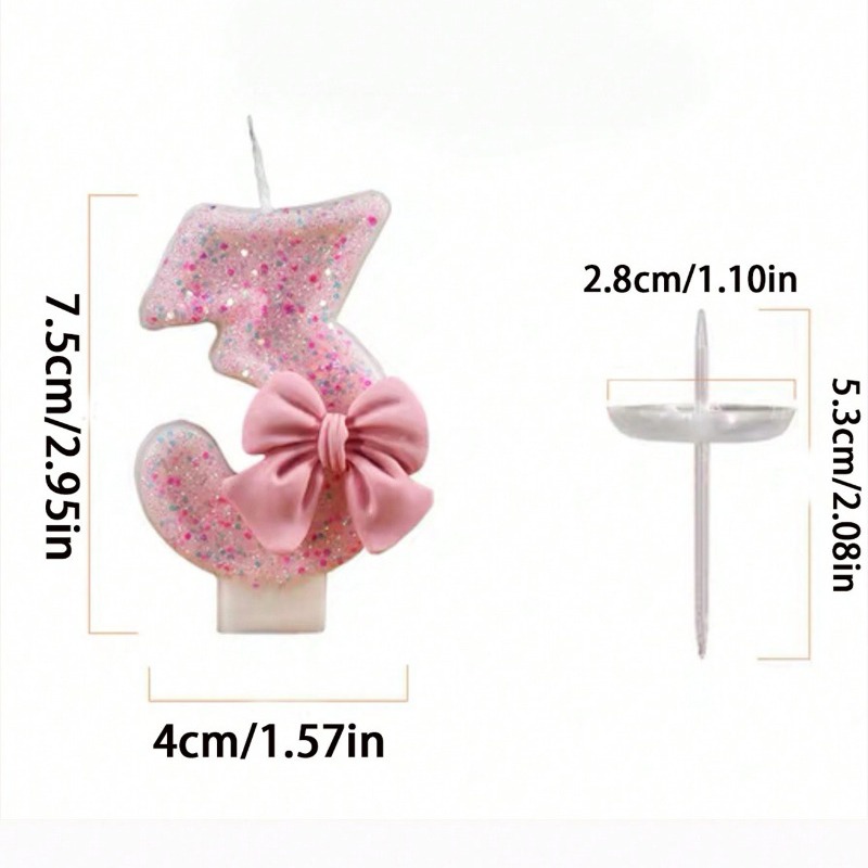 เทียนวันเกิดรูปผีเสื้อสีชมพูปร - Paraffin Wax บทวิจารณ์และราคา