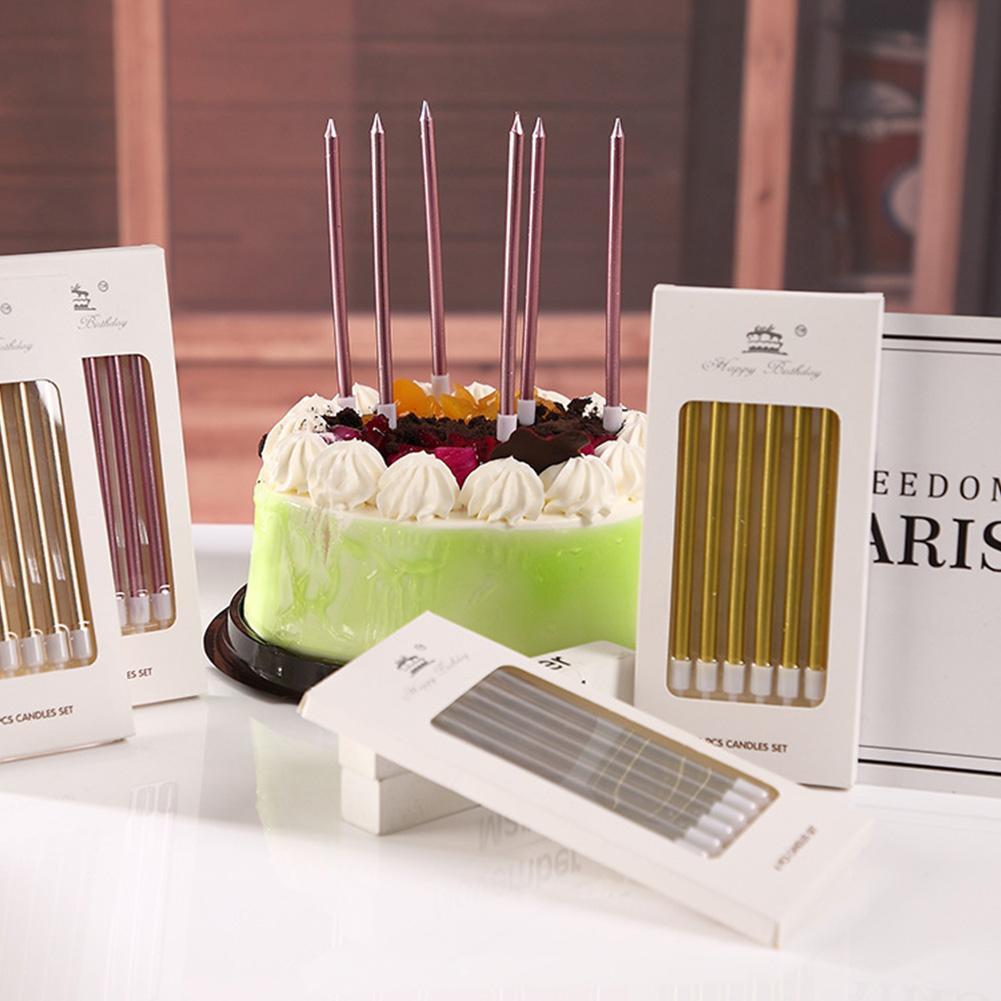 เทียนวันเกิดโลหะสีทองเงิน 6/18 - Silk Candle บทวิจารณ์และราคา