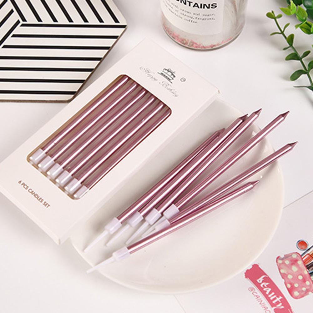 เทียนวันเกิดโลหะสีทองเงิน 6/18 - Silk Candle บทวิจารณ์และราคา