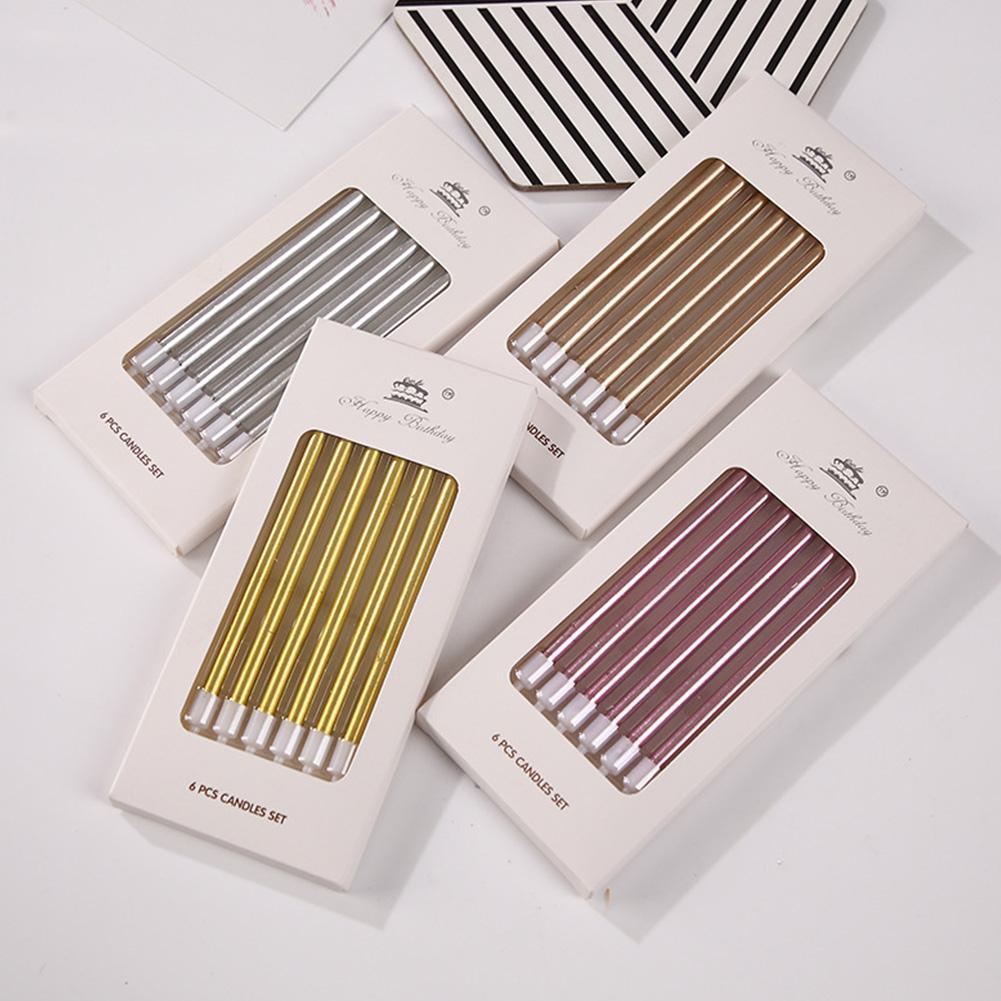 เทียนวันเกิดโลหะสีทองเงิน 6/18 - Silk Candle บทวิจารณ์และราคา