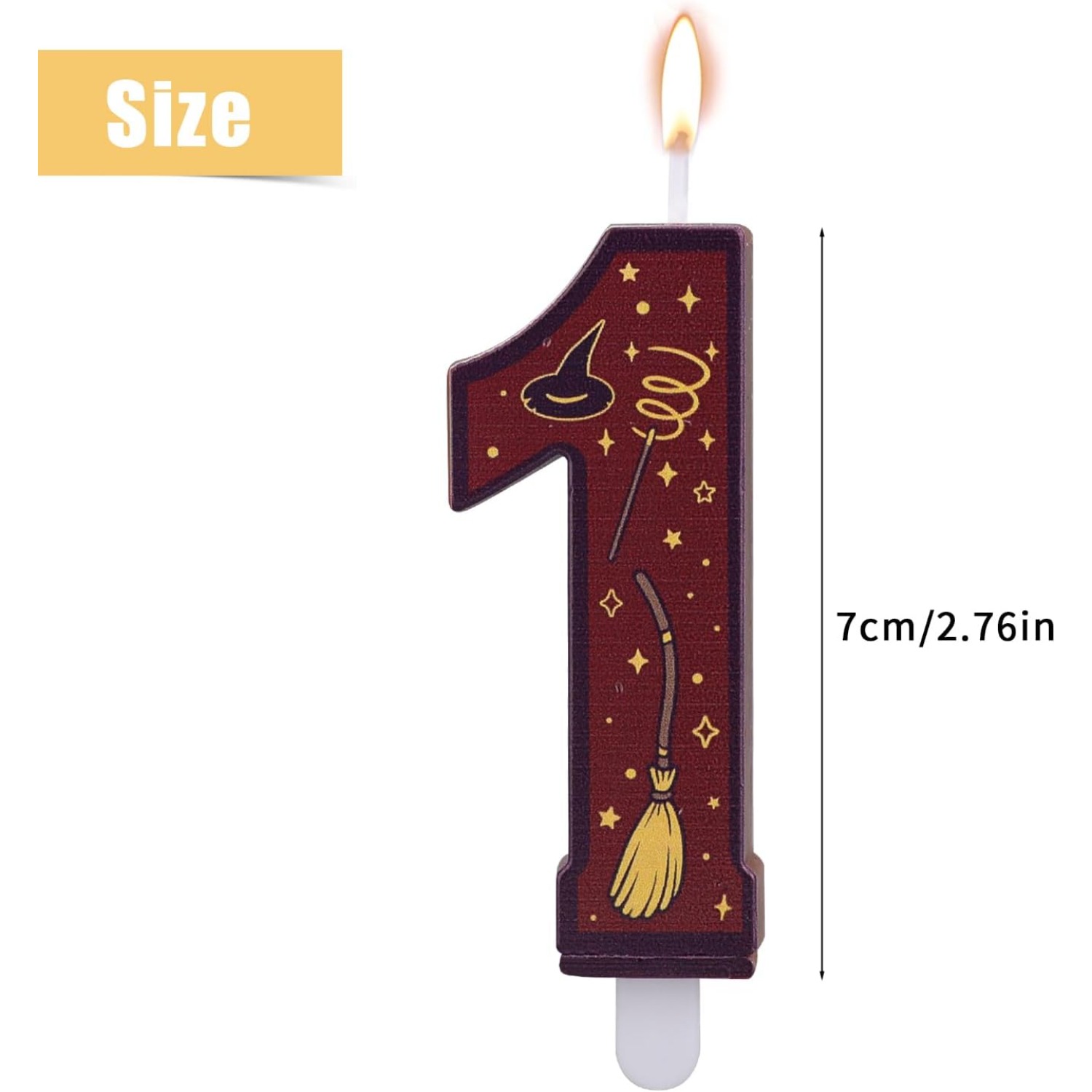 1 ชุด เทียนสีน้ำตาลธีมเวทมนตร์ - Silk Candle บทวิจารณ์และราคา