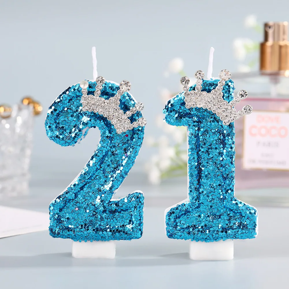 เทียนวันเกิดรูปมงกุฎสีน้ำเงิน  - Silk Candle บทวิจารณ์และราคา