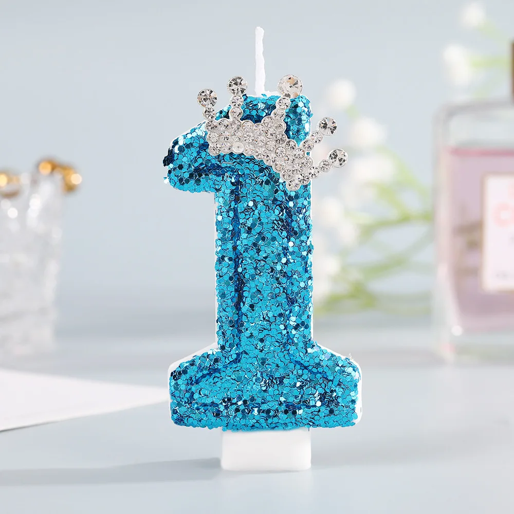 เทียนวันเกิดรูปมงกุฎสีน้ำเงิน  - Silk Candle บทวิจารณ์และราคา