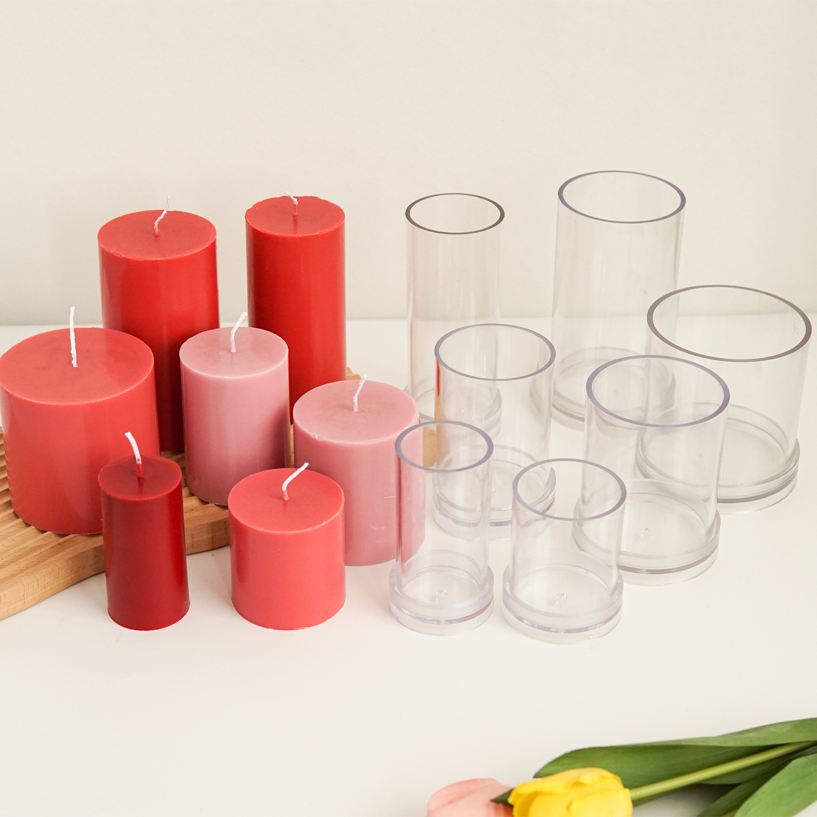 ต่างๆ 3D ทรงกระบอกเทียนแม่พิมพ - Candle Making Kit บทวิจารณ์และราคา