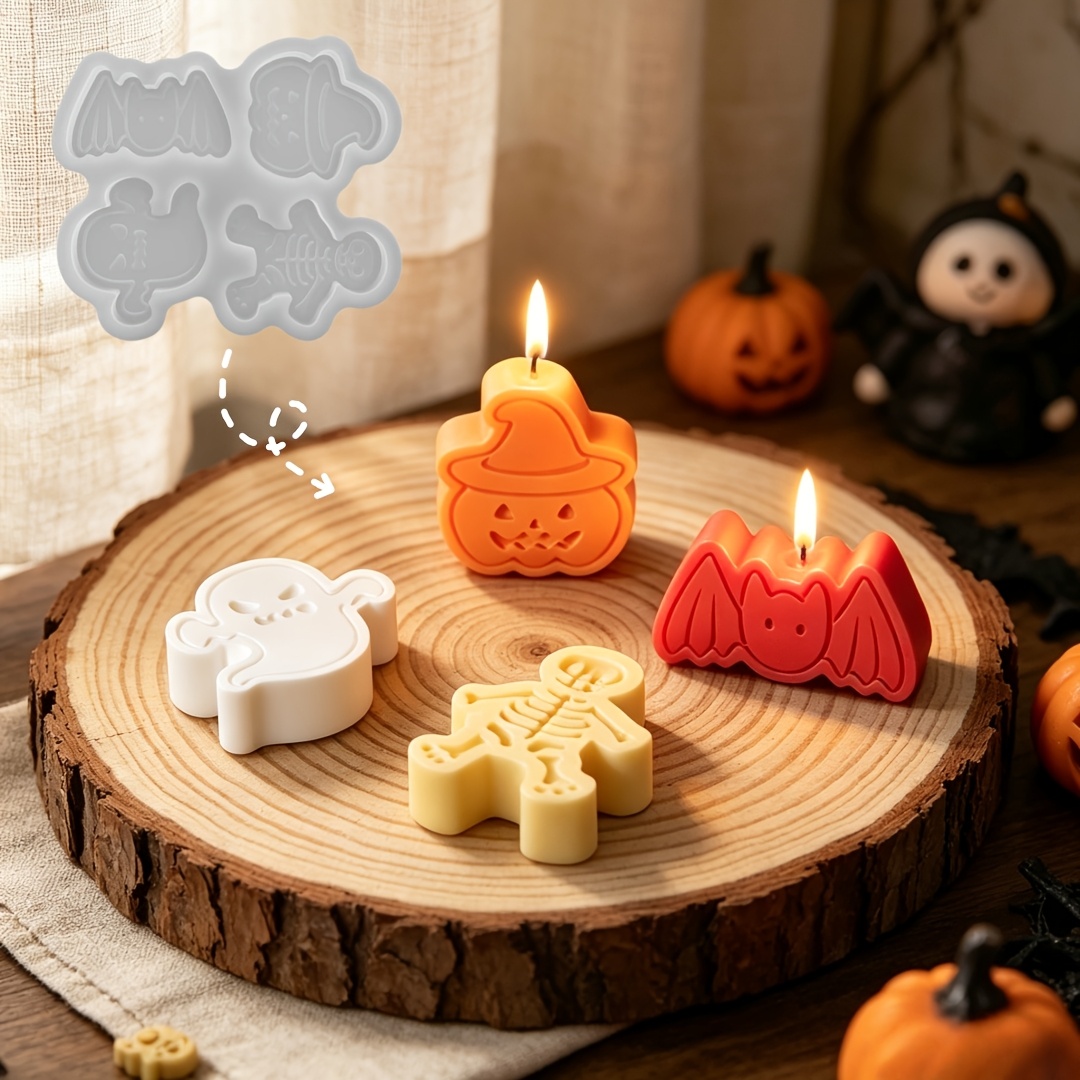 ชุดแม่พิมพ์ซิลิโคน 4 ช่องสำหรั - Candle Molds บทวิจารณ์และราคา