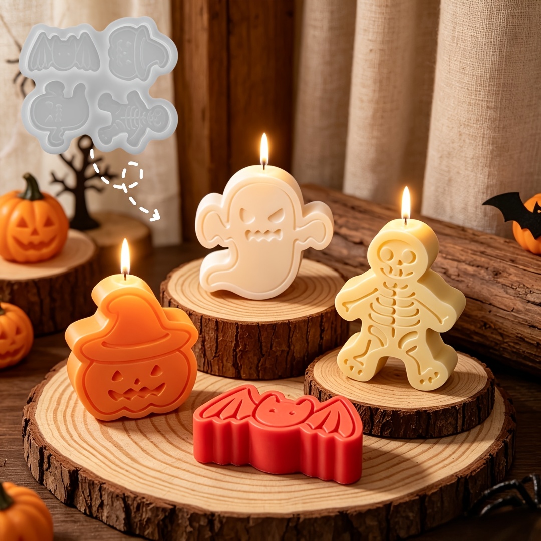 ชุดแม่พิมพ์ซิลิโคน 4 ช่องสำหรั - Candle Molds บทวิจารณ์และราคา