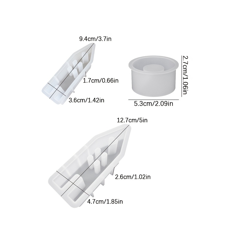 แม่พิมพ์เรซิ่นซิลิโคน DNEJIU 3 - Candle Molds บทวิจารณ์และราคา